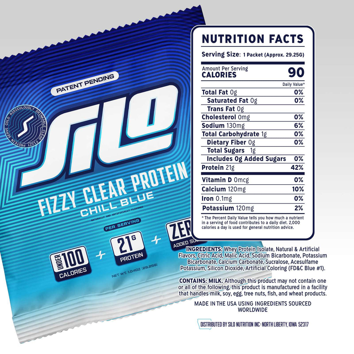 Chill Blue Fizzy Clear Protein